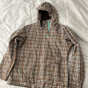 Burton Houndstooth Snowboarding Jacket Shell L